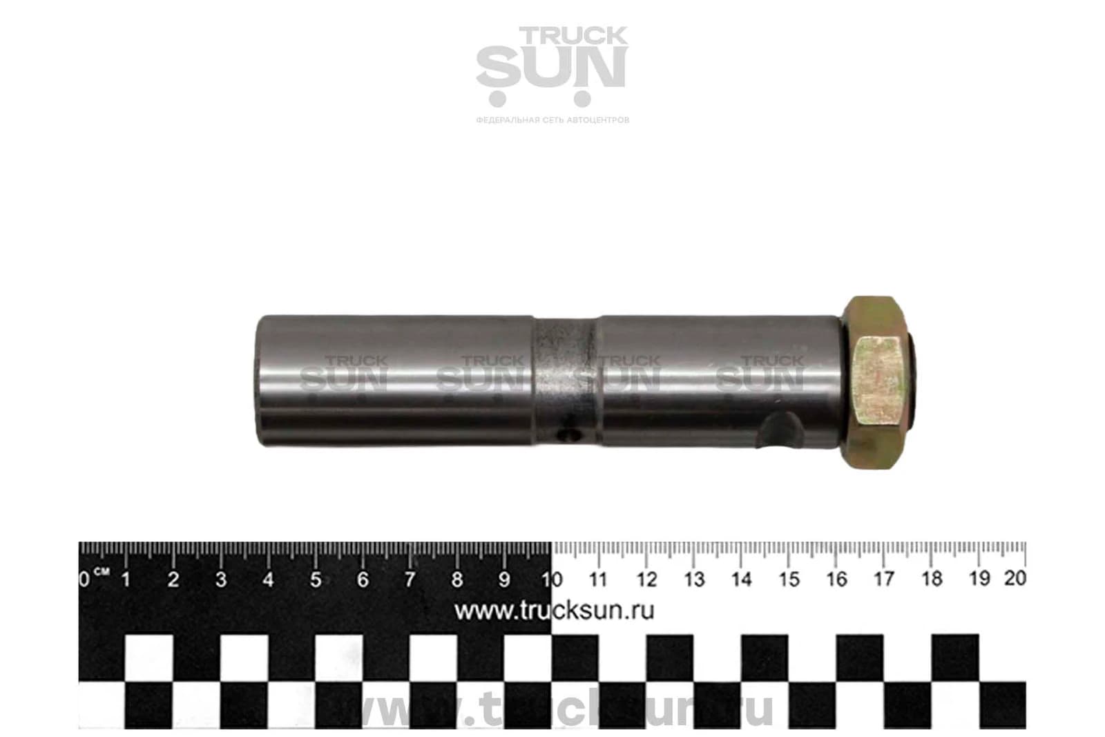 Палец рессоры RR FR конец/RR конец верх короткий HD72/78 D=28, Lобщ=120, изображение 2 из 2