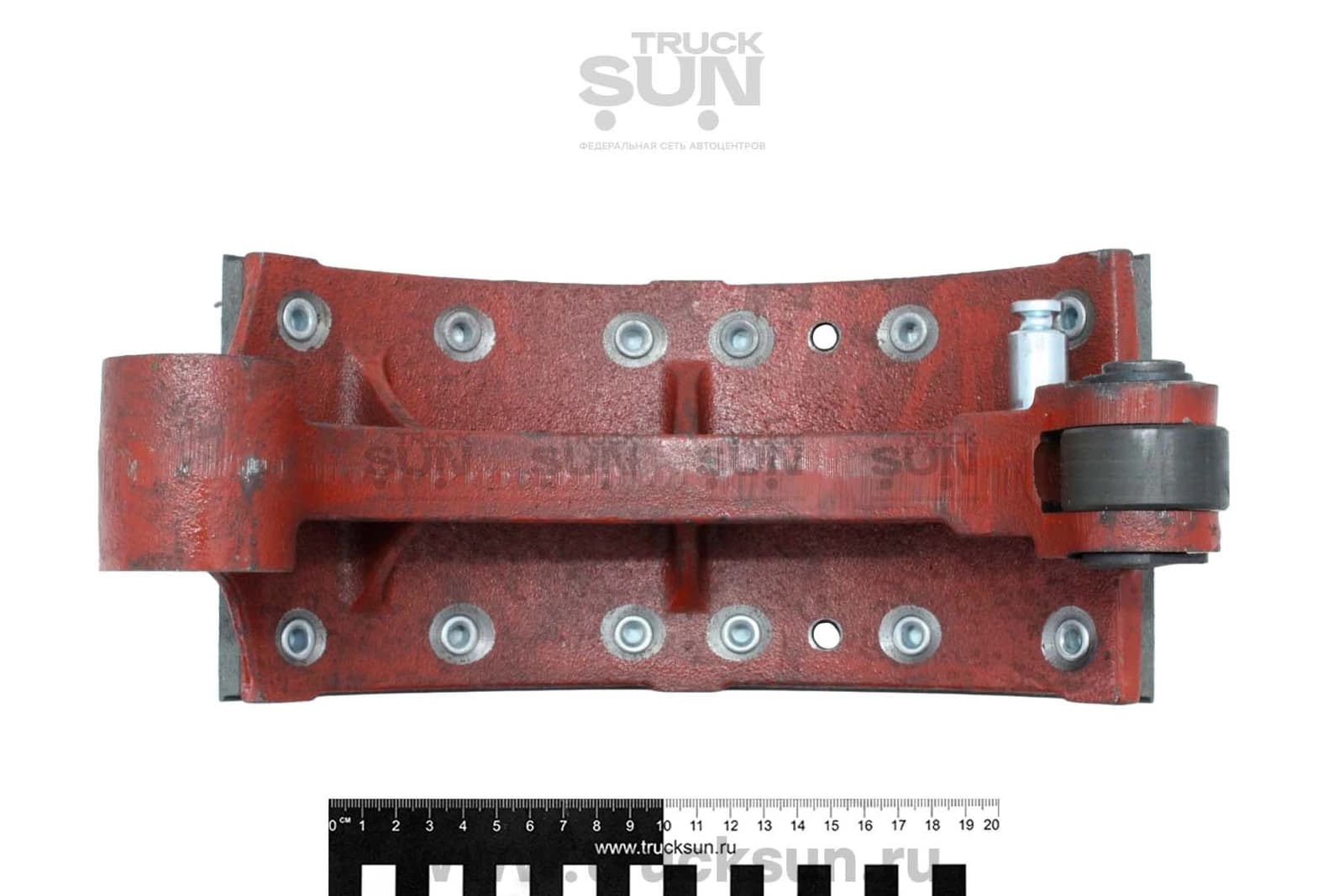 Колодка тормозная FR JAC N90/Компас 9/ ISUZU 700P ВЕРХНЯЯ, изображение 3 из 4