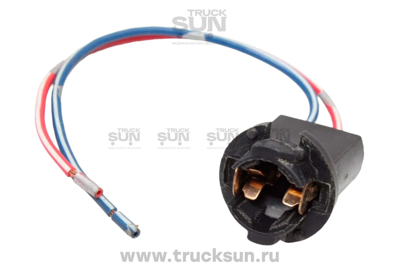 Патрон под лампу W5W (T10 тип 5) с проводами, пластик ТМ (903182)