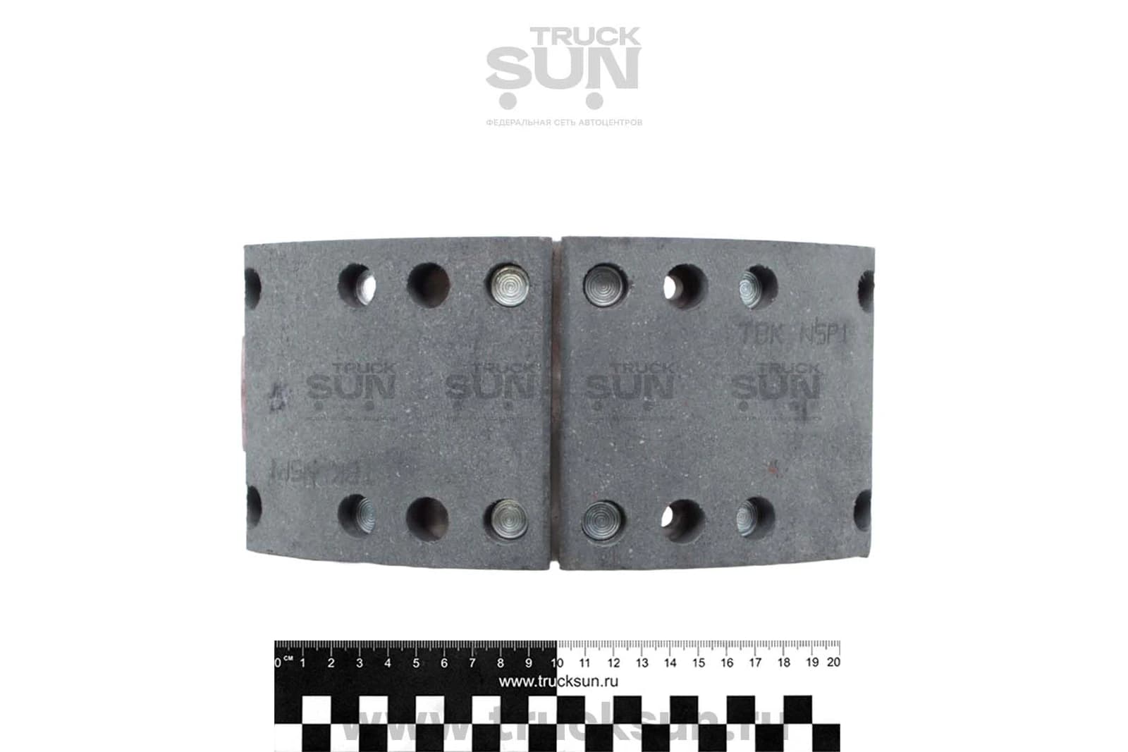 Колодка тормозная FR JAC N90/Компас 9/ ISUZU 700P ВЕРХНЯЯ, изображение 4 из 4