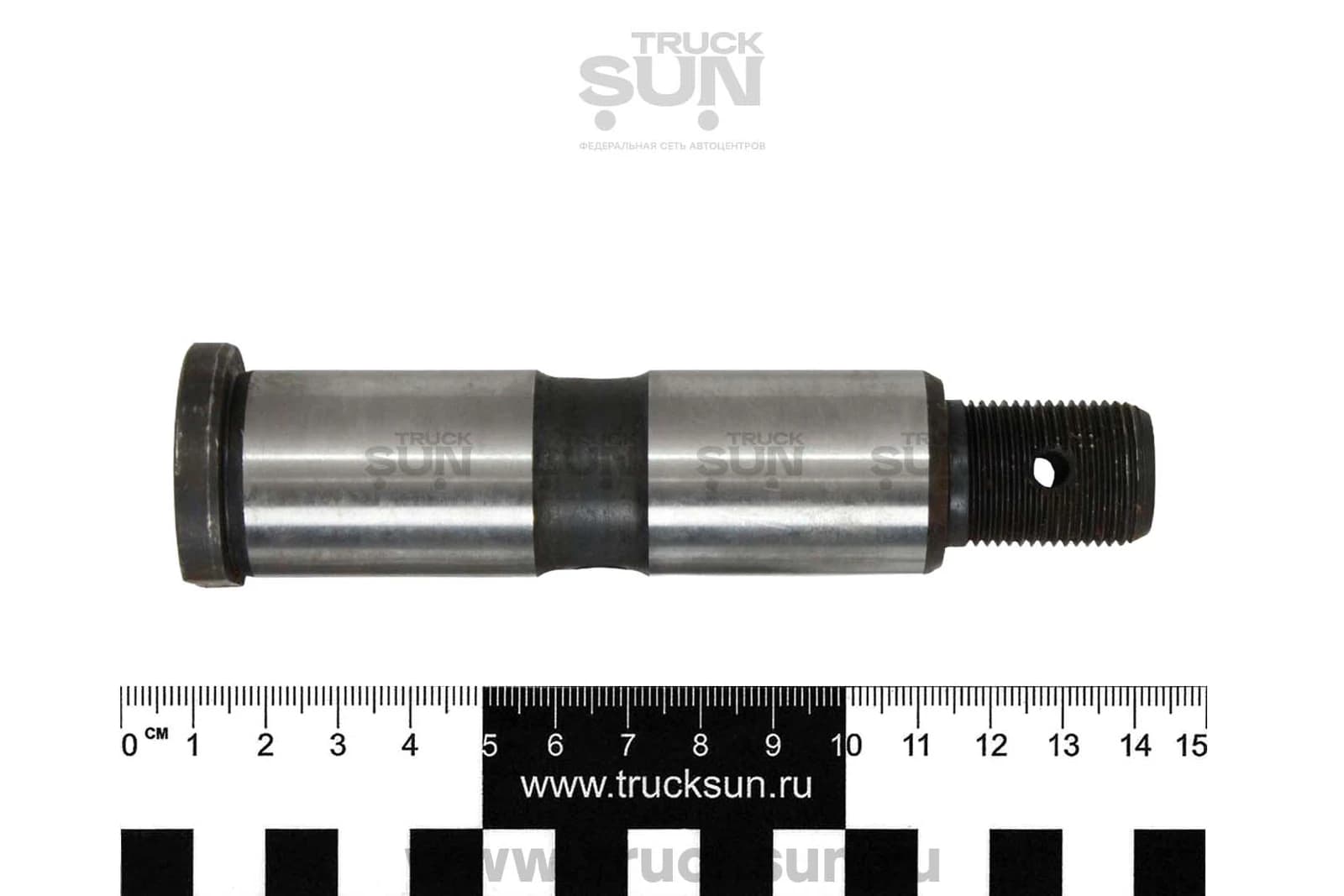 Палец рессоры FR RR конец HD120 (54224-62000,54224-62001,SP-01) 4шт D=28, Lобщ=128. С резьбой, со шляп. 62000 как 62001