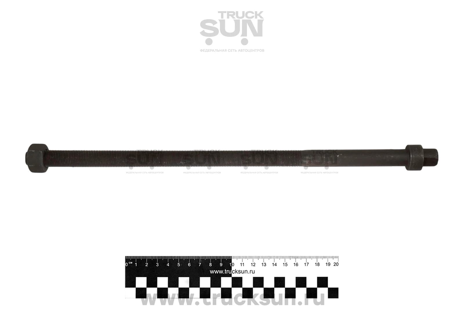 Болт рессоры центральный M16-360 1,5 30*23,5*12 мм с гайкой, изображение 2 из 2