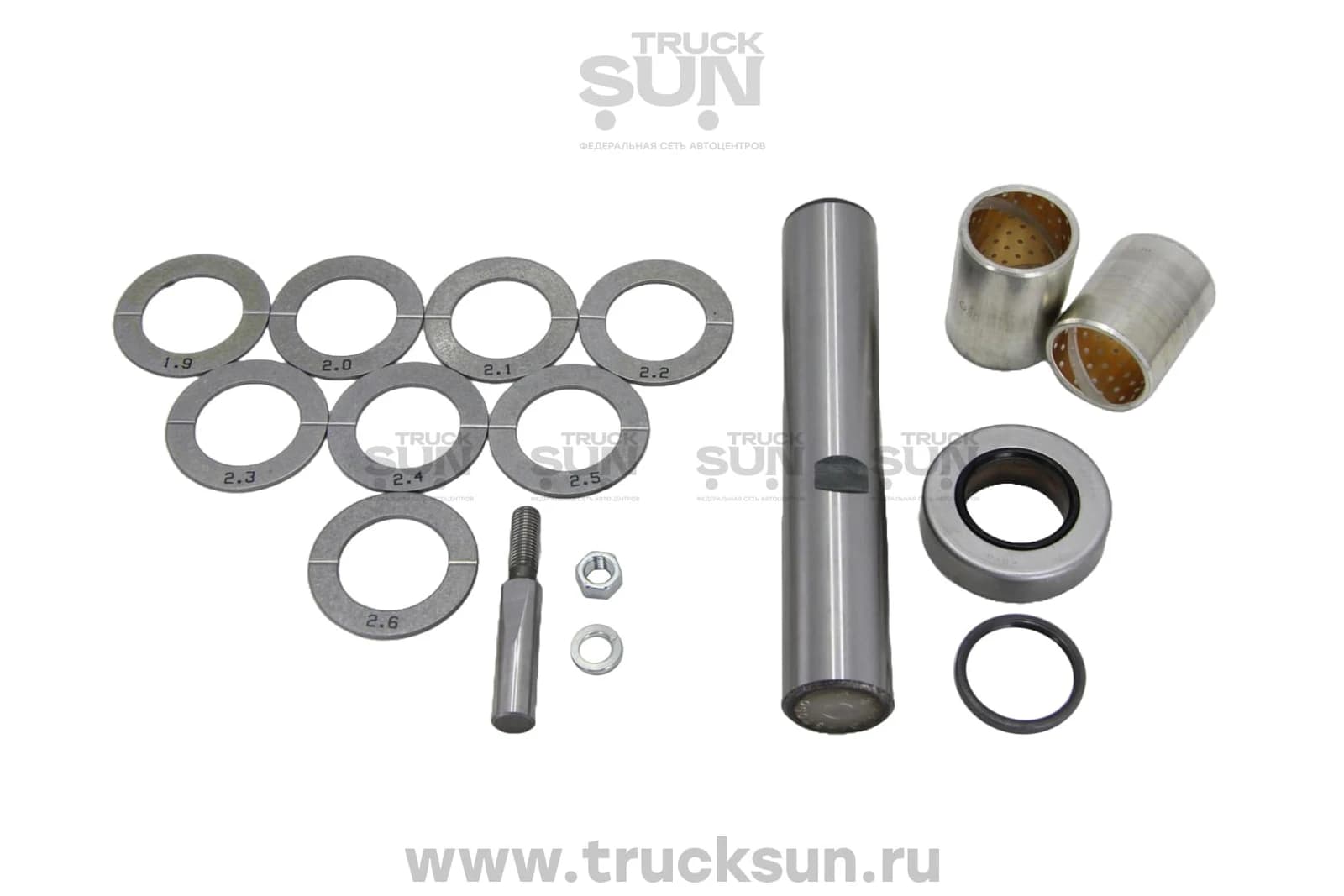Шкворень HINO300 Евро4 Широкая кабина/HINO RANGER 5т D=35 к-т на 1 колесо 35*202