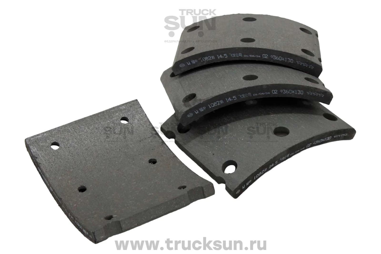 Накладка тормозная FR JAC120/КАМАЗ КОМПАС 12, изображение 2 из 2