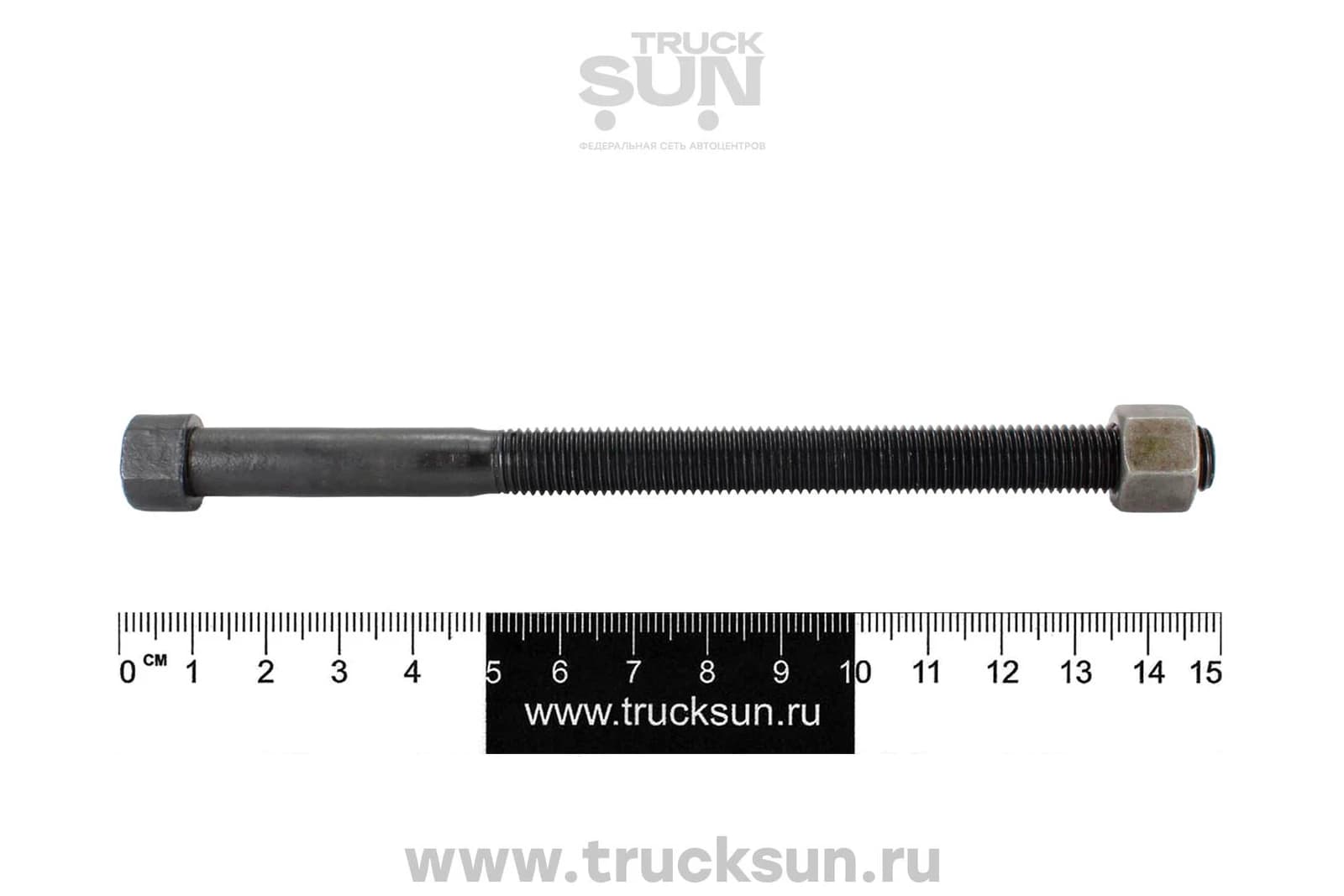 Болт рессоры центральный M10-135 мм с гайкой, короткая головка