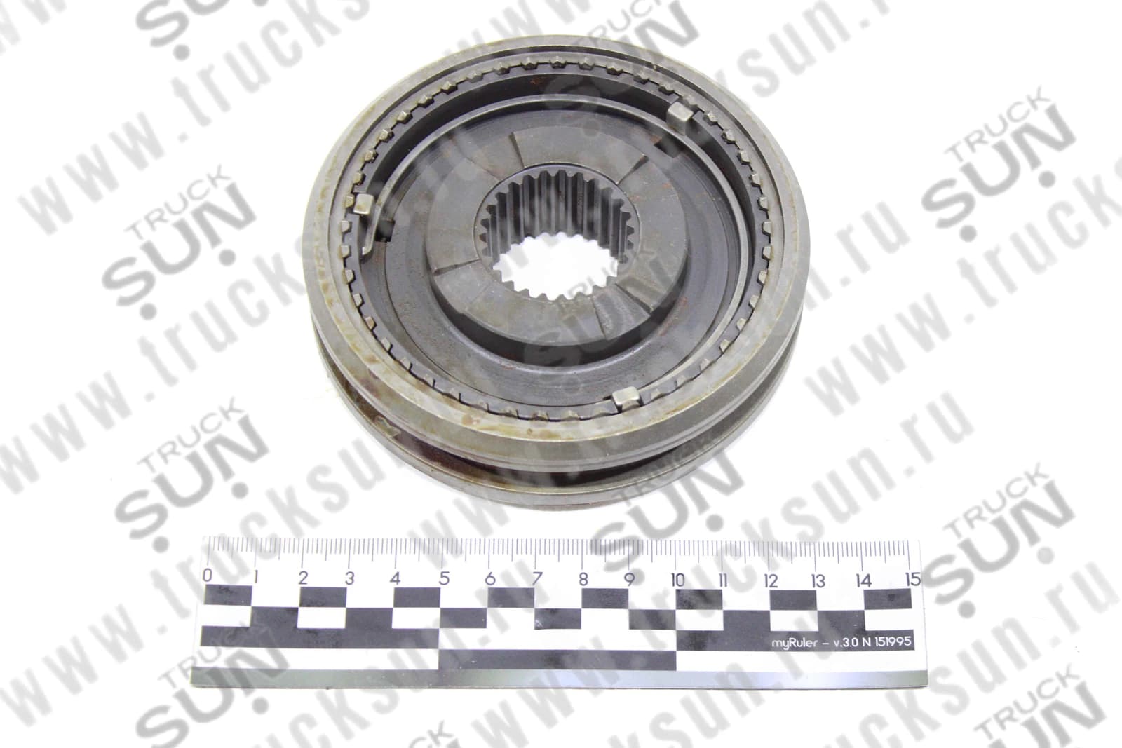 Муфта КПП синхронизатора в сборе со ступицей 6 передачи NPR75, изображение 1 из 2