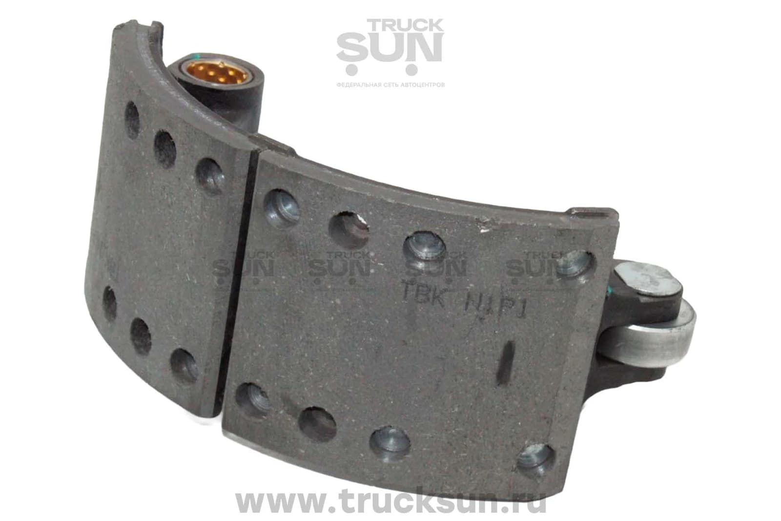 Колодка тормозная в сборе RR нижняя JAC N80/90/Компас 9/ISUZU 700P