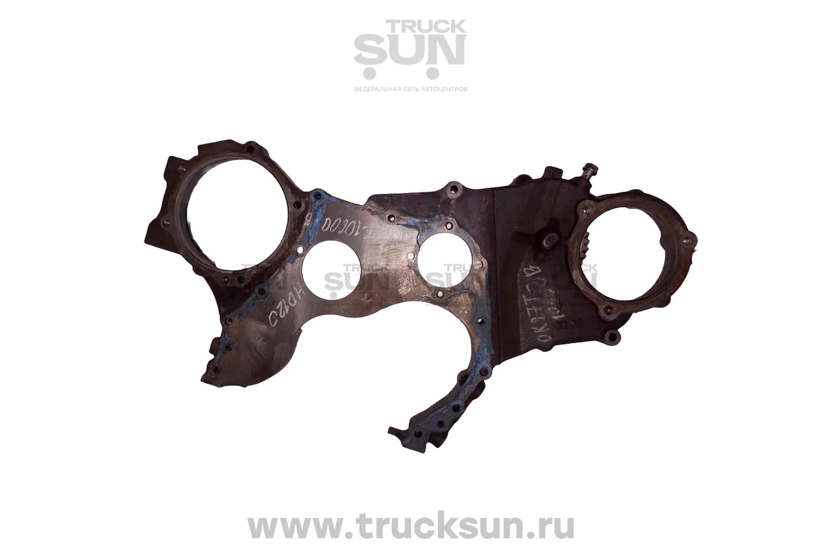 Крышка FR блока цилиндров HD120 D6DA19/22 Б/У, изображение 2 из 2