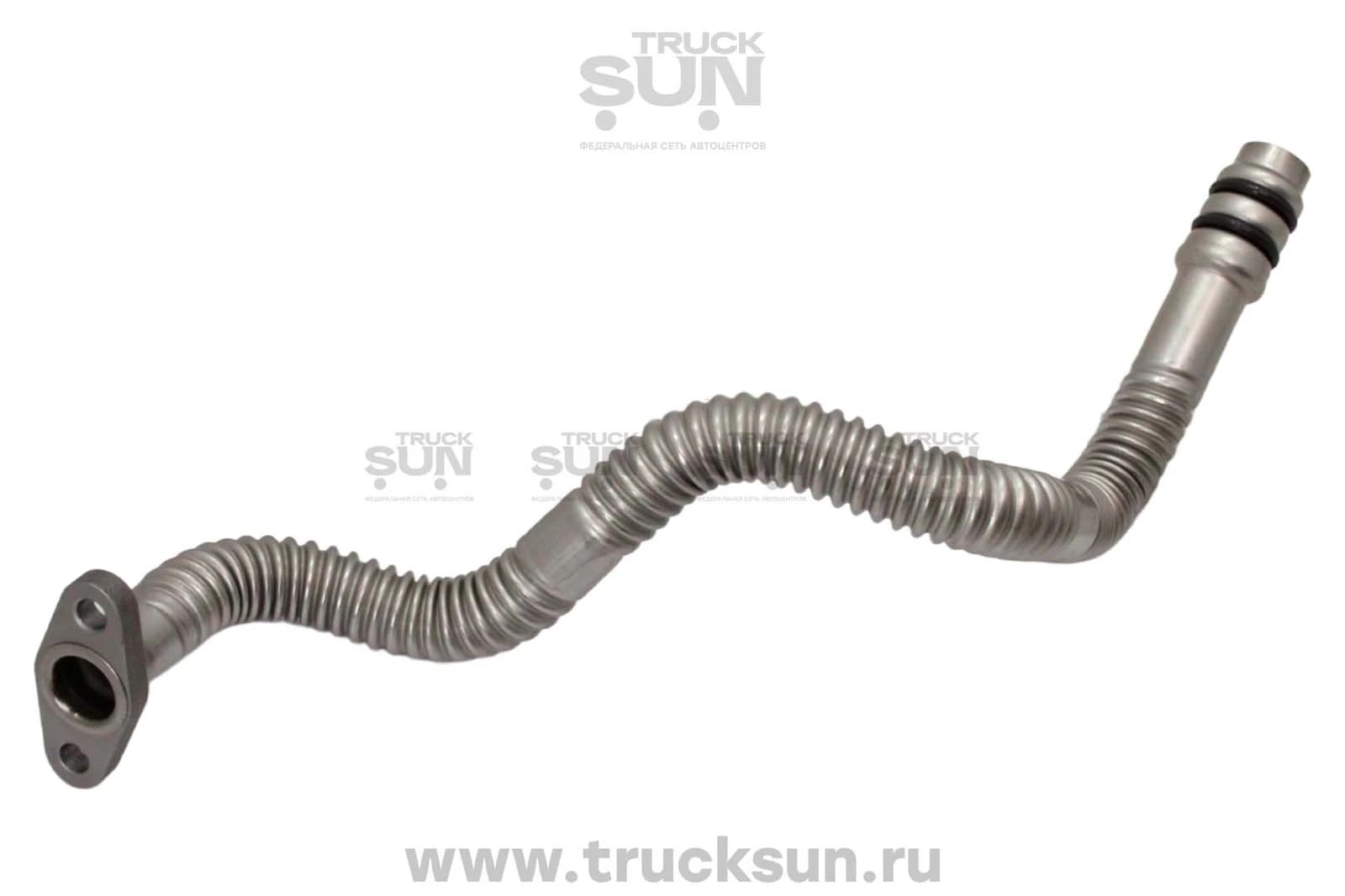 Трубка слива масла с турбокомпрессора ISF3.8 JAC N75/80/90/120 Камаз компас 9/12, изображение 1 из 2