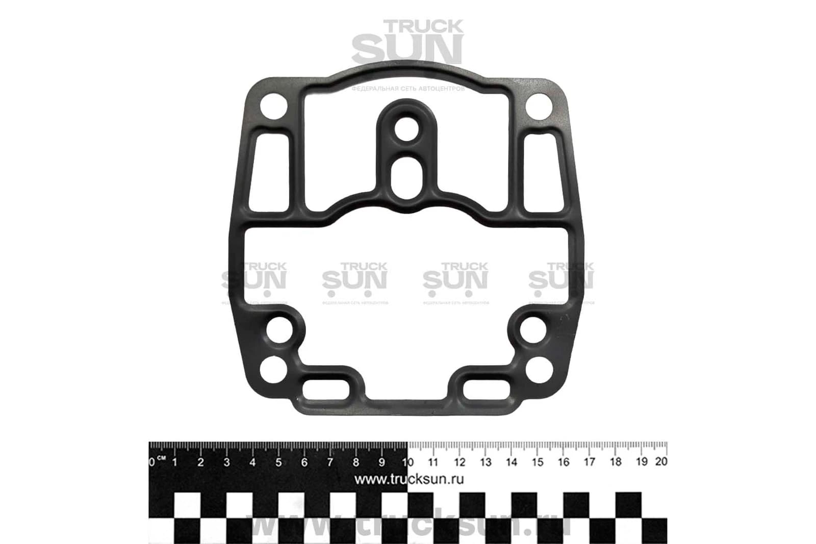 Прокладка блока цилиндров двухпоршневого компрессора ISUZU CYZ52/EXZ51 резинометаллическая
