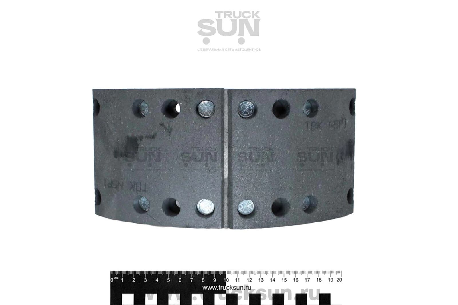 Колодка тормозная FR JAC N90/Компас 9/ ISUZU 700P НИЖНЯЯ, изображение 3 из 3