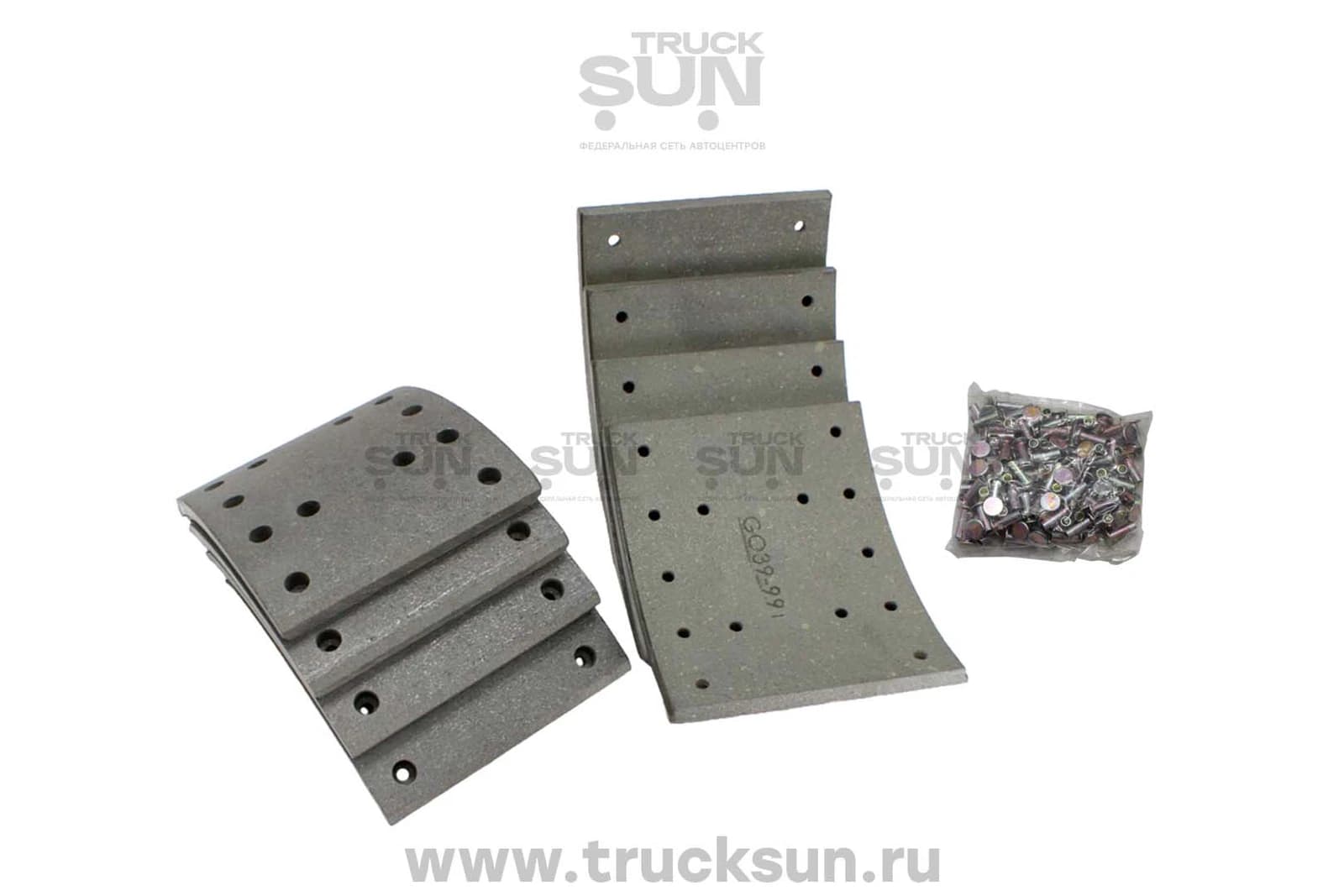Накладка тормозная FR FVR34/CYZ51/CYZ52 - к-т на ось, изображение 1 из 4
