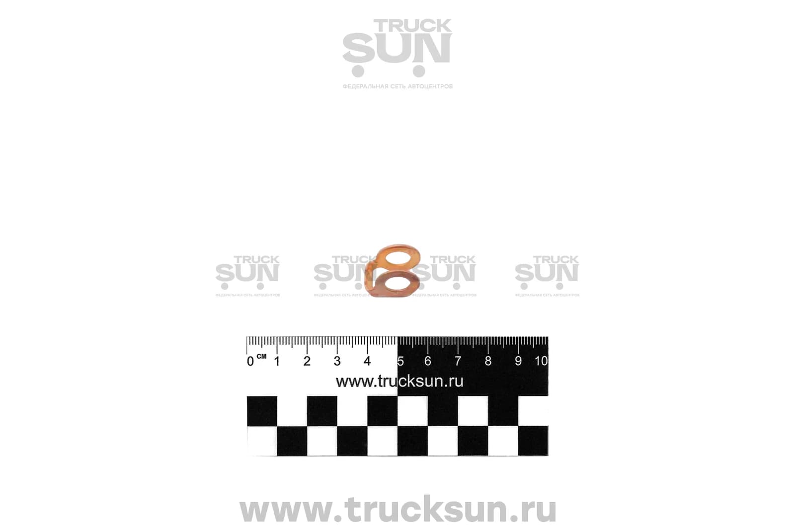Прокладка двойная болта трубки обратки под слив 6WF1 CYZ/4HK1 NQR75/90/NPR75, изображение 2 из 2