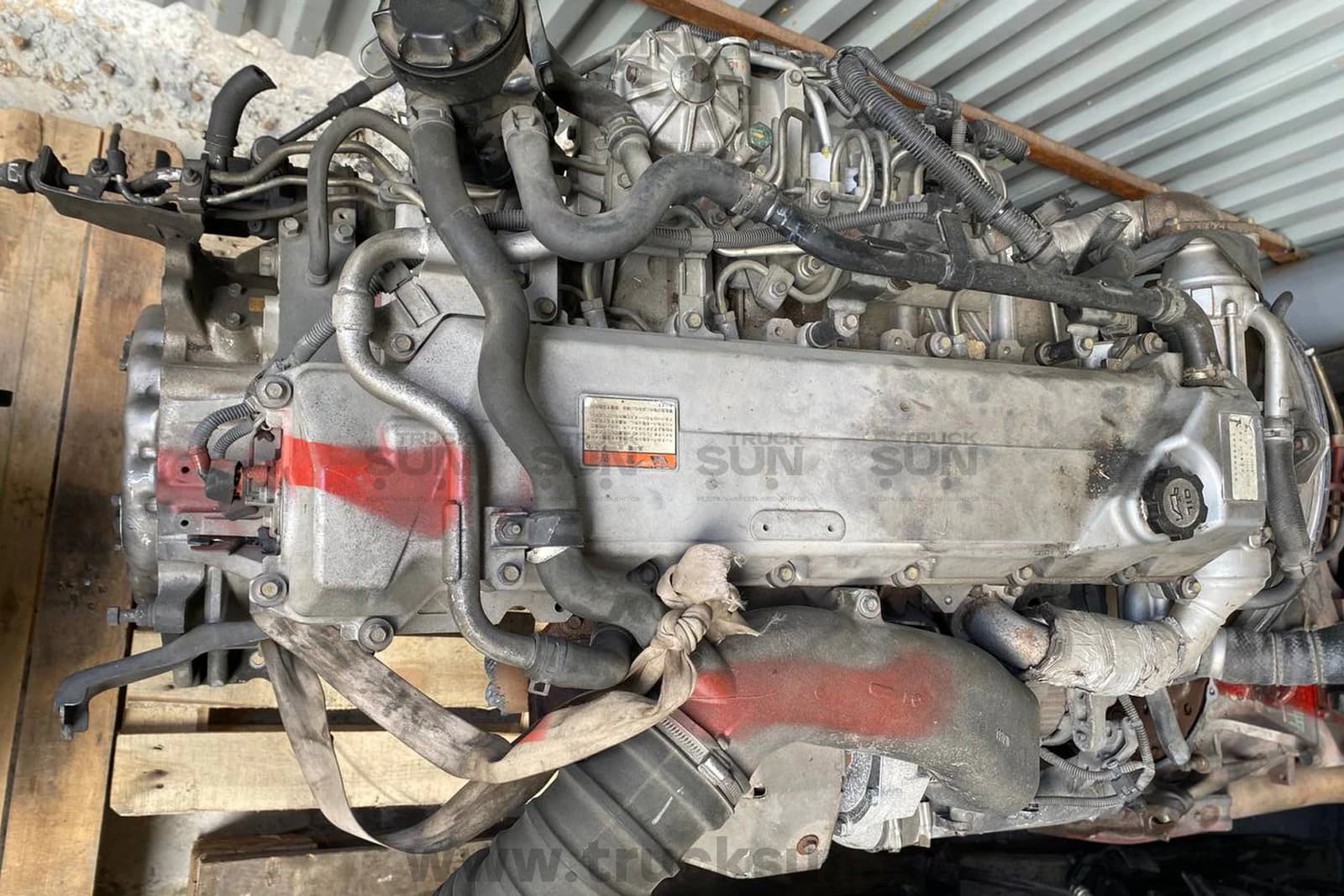 Двигатель в сборе J08E HINO500 ЕВРО4 Б/У, изображение 3 из 4