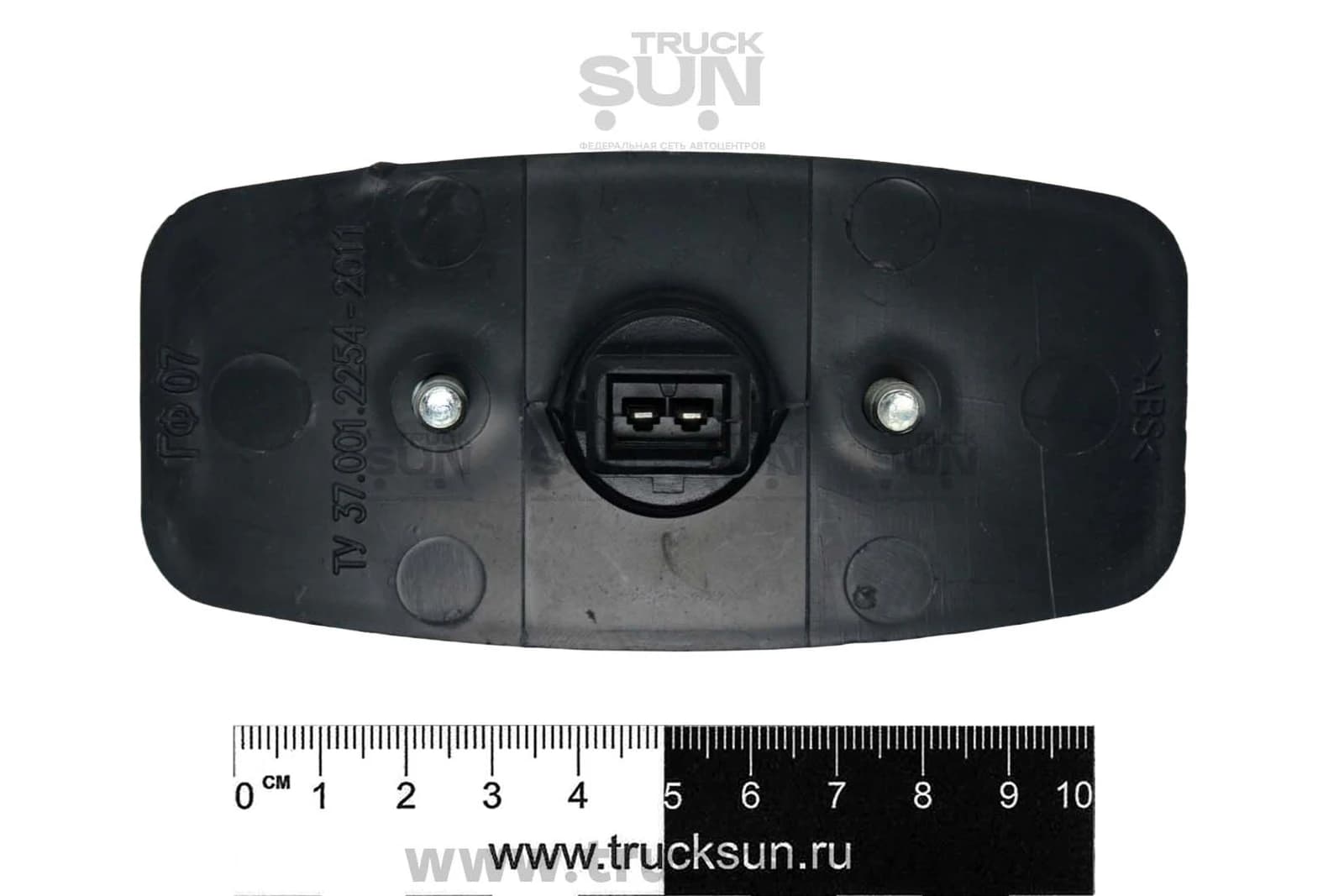 Фонарь контурный светодиодный плоский 12V/24V белый овальный с прямоугольной фишкой, изображение 2 из 2