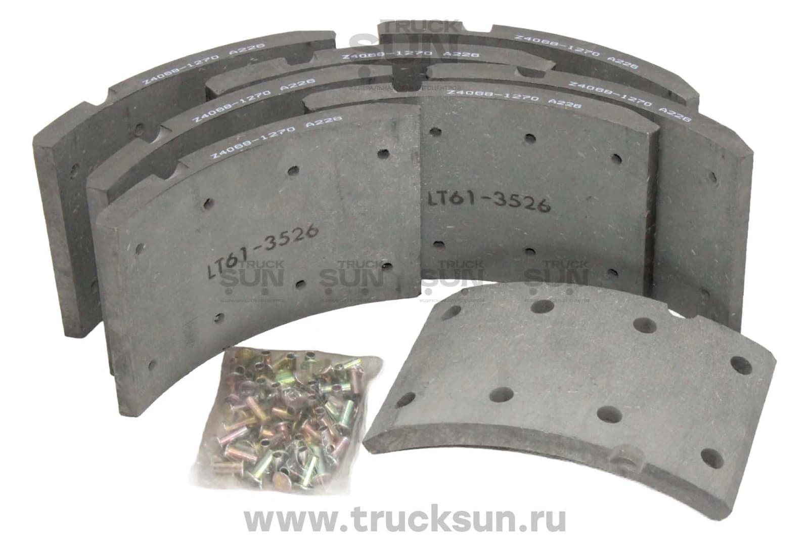 Накладка тормозная FR HINO500 R22.5 (T406-1270,47441-E0120,GL8270,Z40681270)