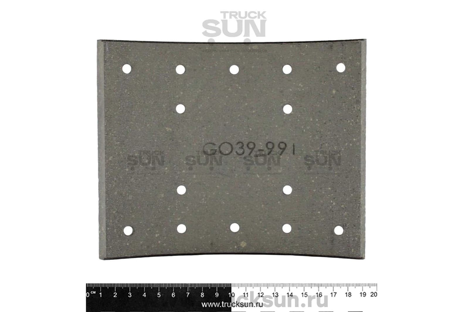 Накладка тормозная FR FVR34/CYZ51/CYZ52 - к-т на ось, изображение 3 из 4