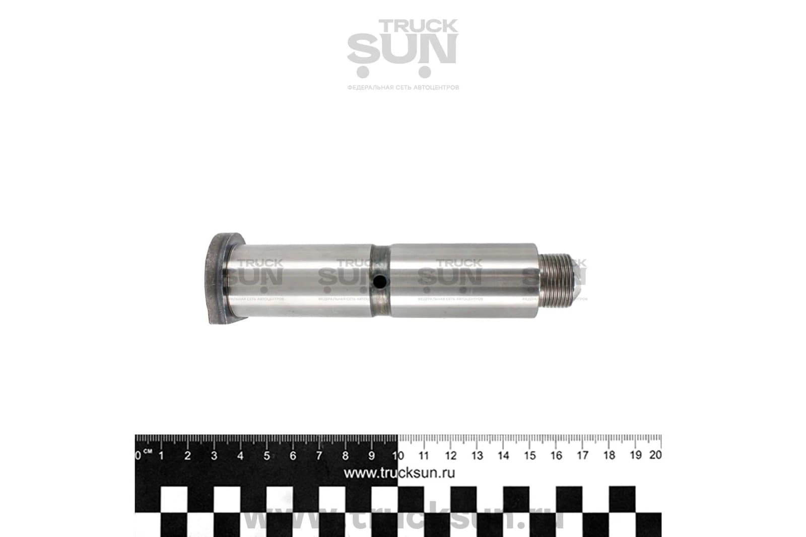 Палец рессоры FR FR конец HINO500 10т (S4842-31561,48423-E0030,SP-45) 2шт D=30, L=120, Lобщ= 146 С резьбой, изображение 2 из 4