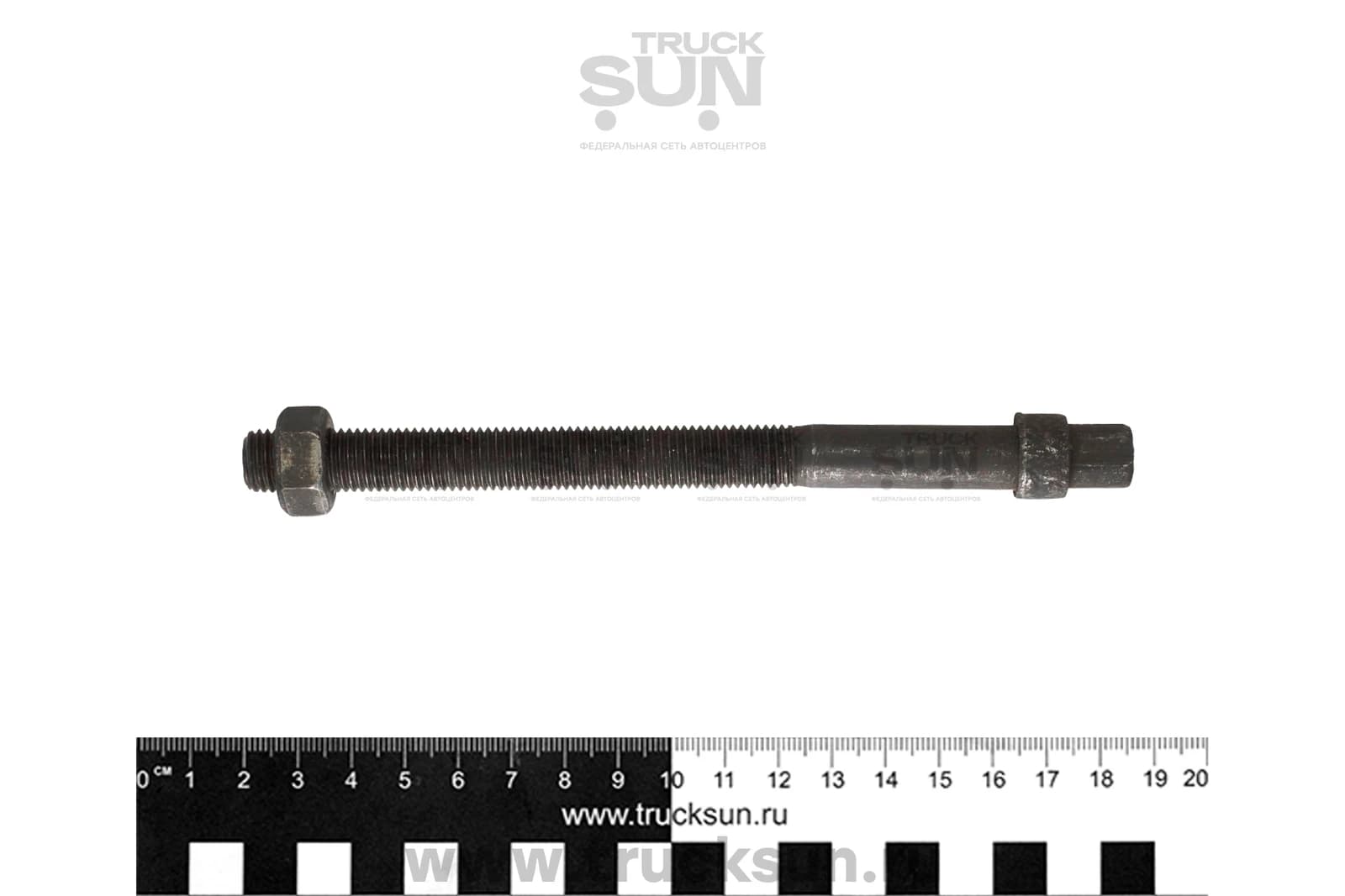 Болт рессоры центральный M12, М-140 мм с гайкой, County FR/RR, изображение 2 из 2