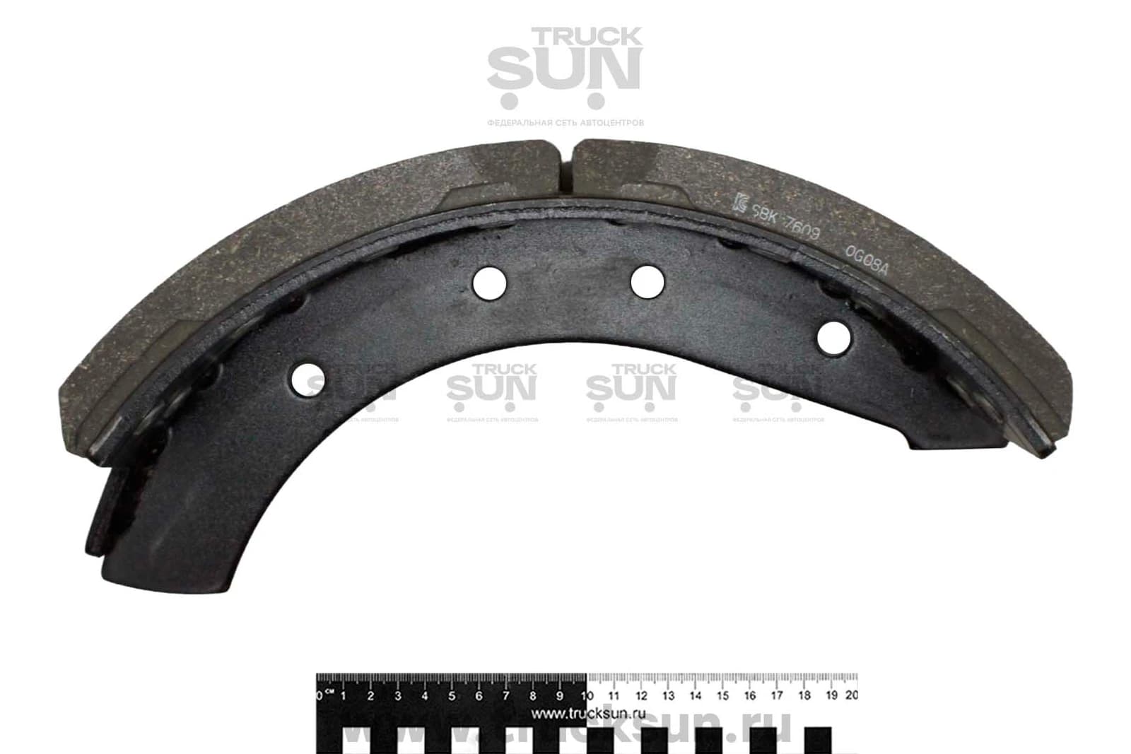 Колодка тормозная FR/RR R19,5 HD120 (58140-6A000,58140-6A001,58140-6A002,58140-6A003,58140-6A004,58140-6A005,58340-6A002,SA412,HS7005,58335-6A000), изображение 2 из 2