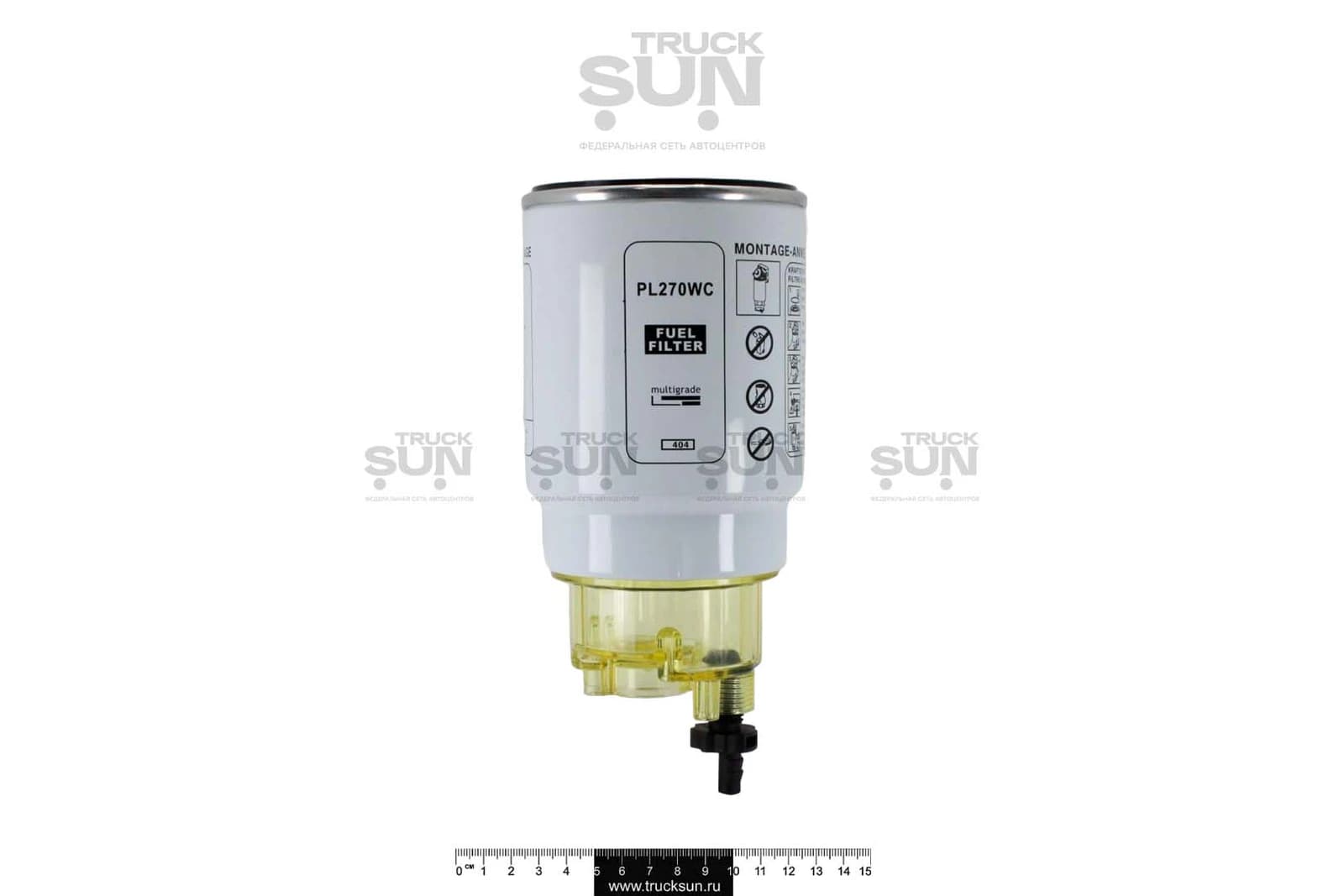 Фильтр топливный NLR/NMR85/NPR75 груб. с колбой, изображение 2 из 4