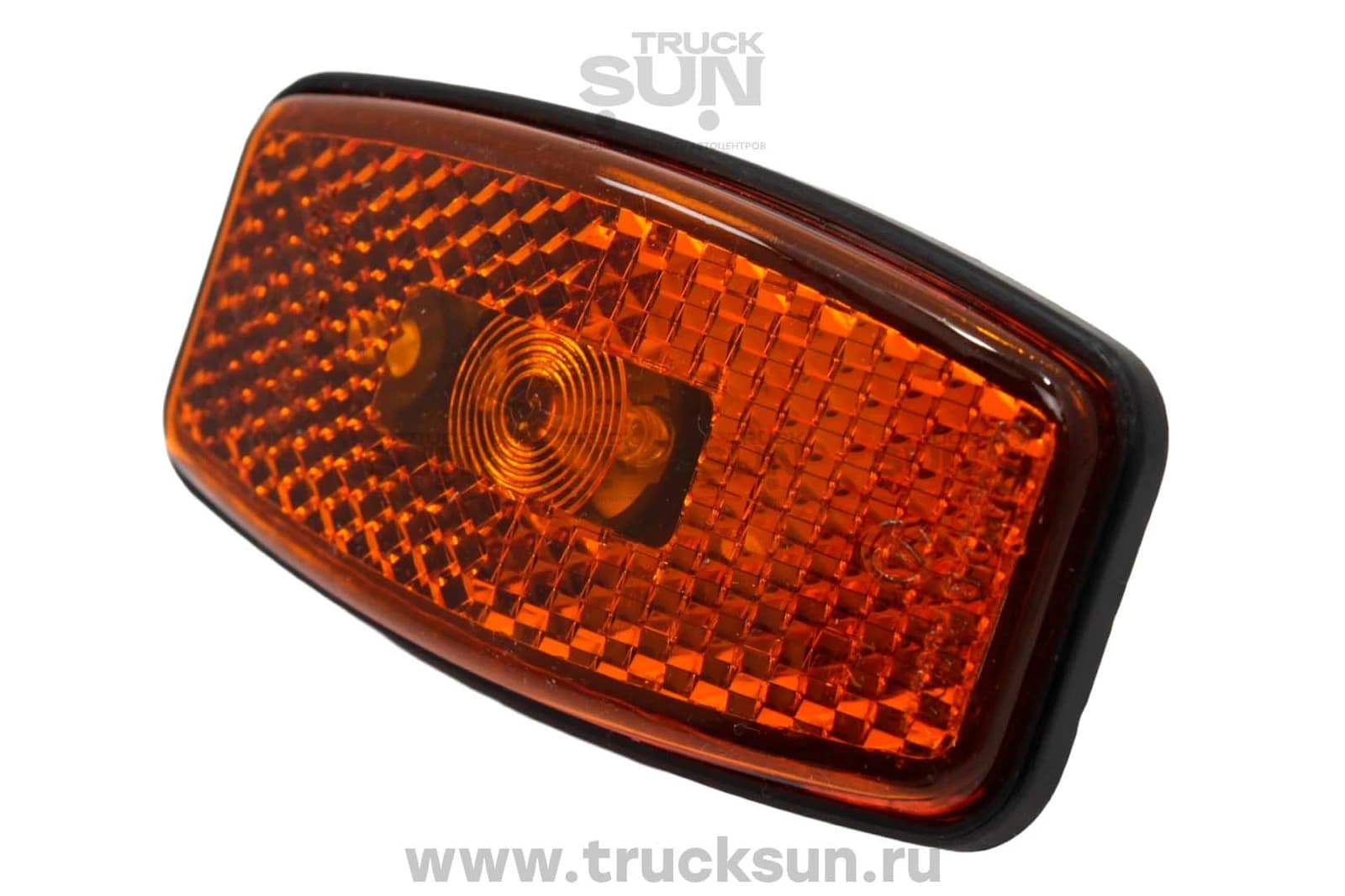 Фонарь контурный светодиодный плоский 12V/24V оранжевый овальный