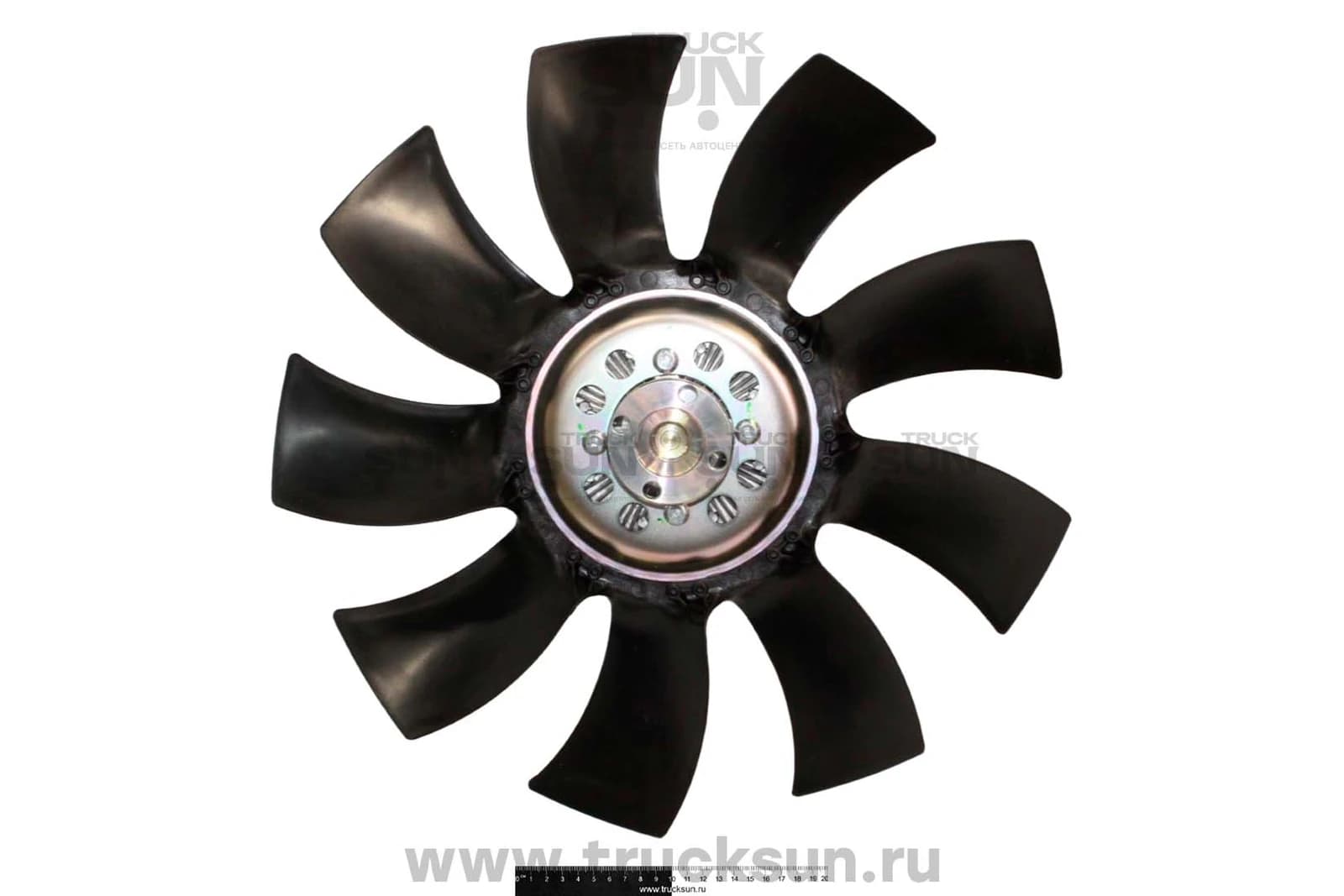 Муфта вентилятора с крыльчаткой камаз компас 9/12 YUCHAI, изображение 2 из 2