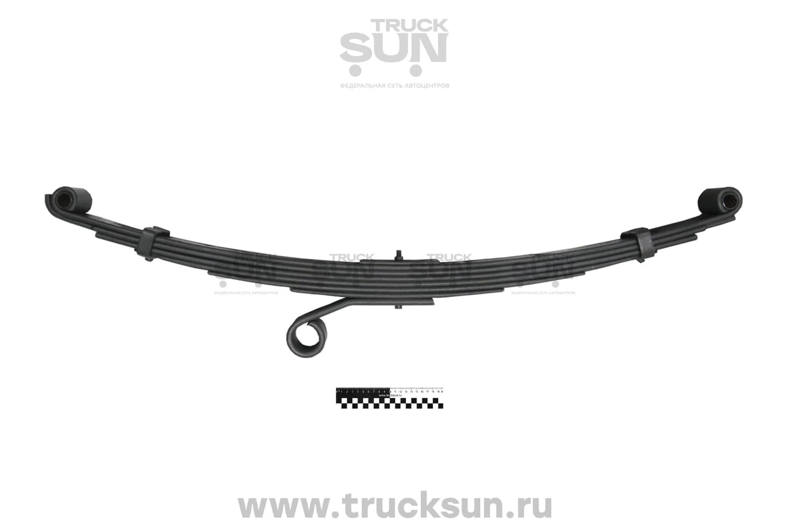 Рессора FR LH/RH HINO300 евро3/4 со стаб. 6л. с загнутым ушком 7 лист