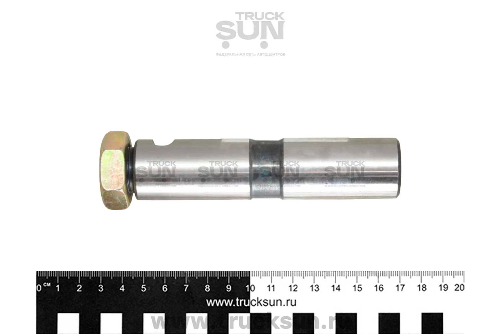 Палец рессоры RR FR конец/RR конец верх короткий HD72/78 D=28, Lобщ=120, изображение 2 из 2